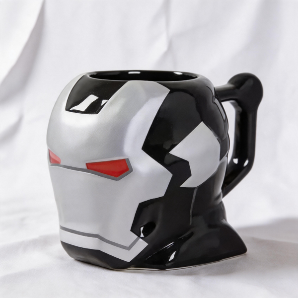 Black & Silver Iron Man Imitation Mug 14 Oz